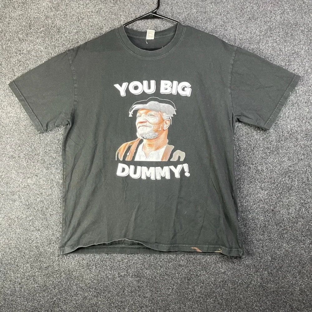 Sanford and Son Fred Sanford You Big Dummy Graphic T-Shirt Men's XL Black